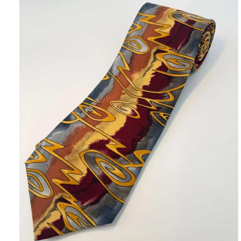 Vintage Grateful Dead Electric First Set Silk Tie Mens Abstract Psychedelic 0827